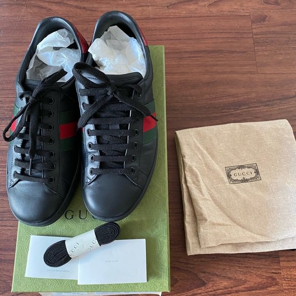 Gucci Ace Leather Sneaker size 8 men - Picture 2 of 13
